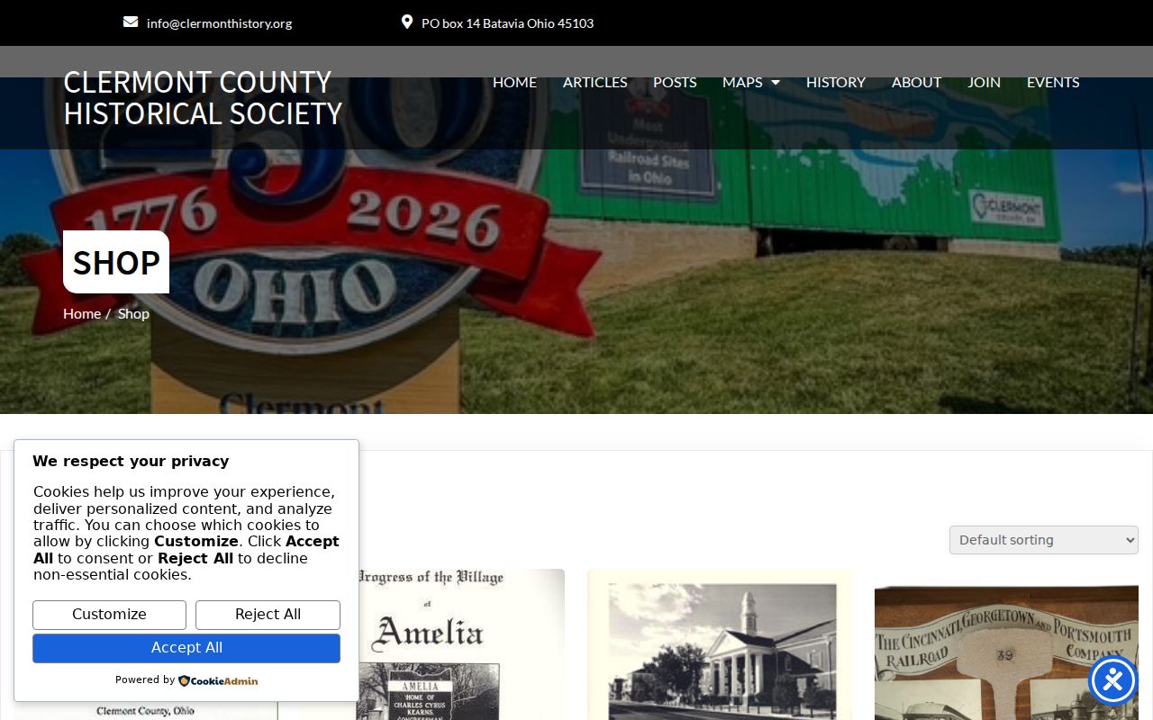 Clermont County city directory source at the Historical Society for the 1882 gazetteer